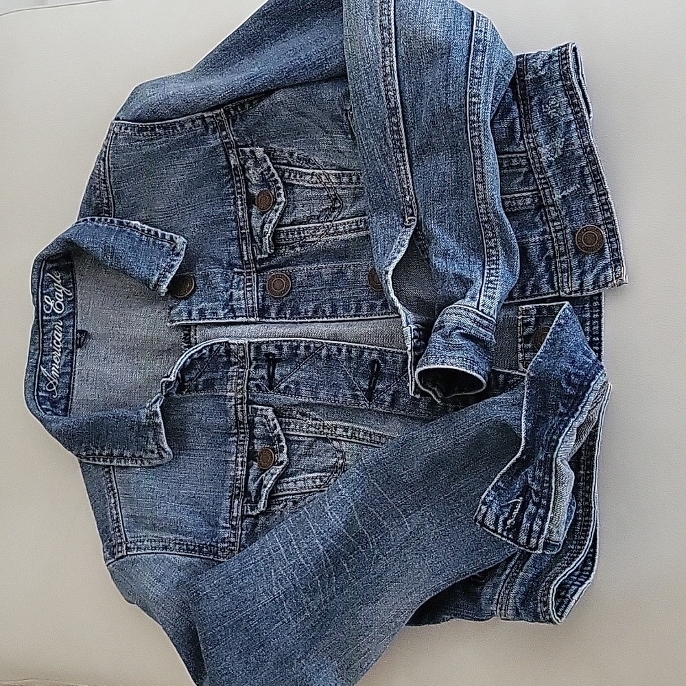 AE cropped denim jacket XS